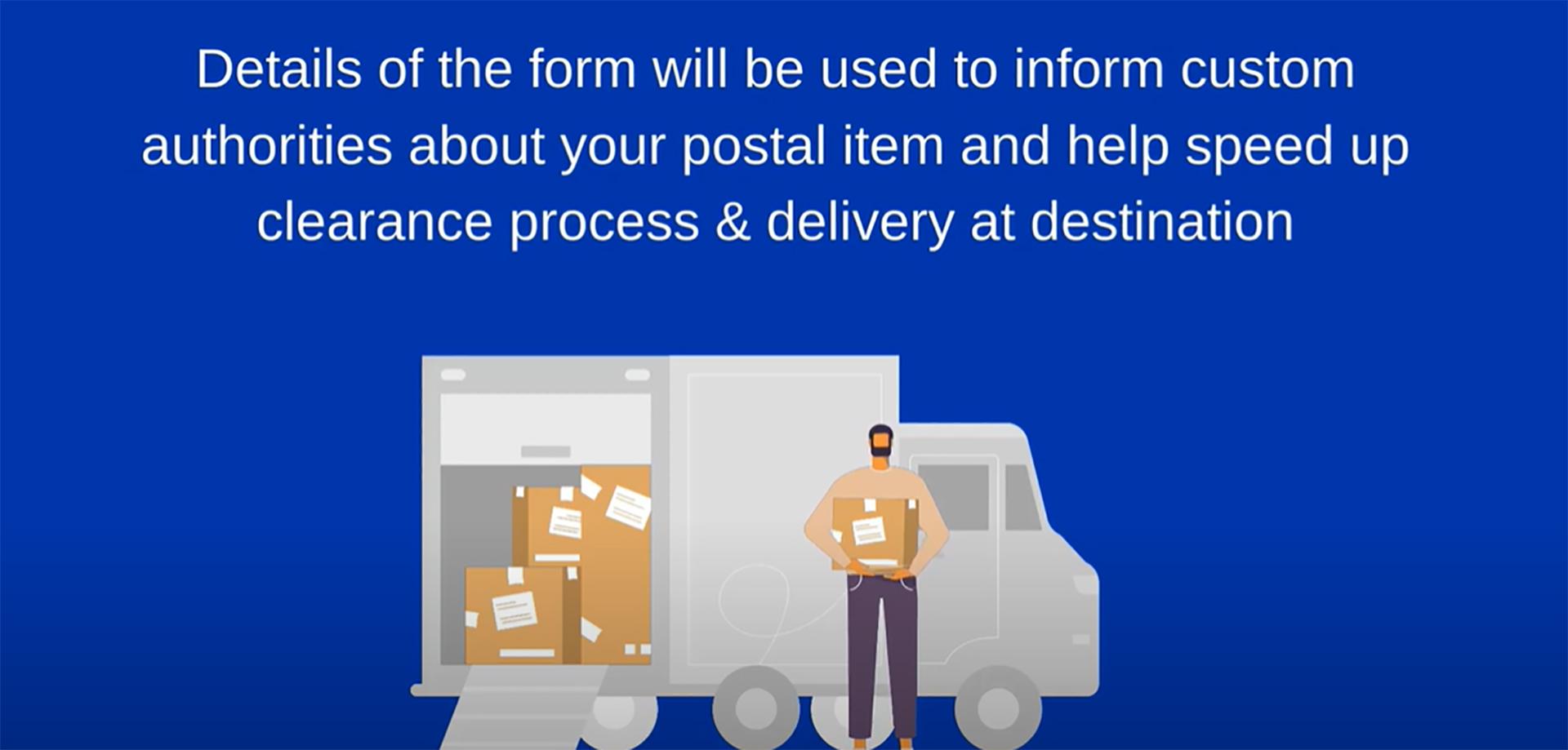 How to complete a customs declaration form ems